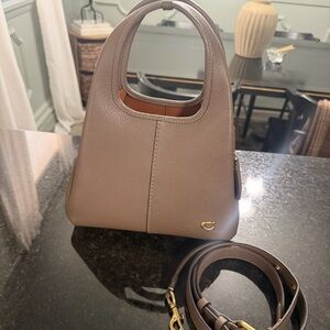 Coach Lana 23 crossbody bag in dark stone